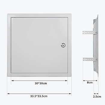 内張り天面確認用 Amazon | Donext 天井点検口 キーロック機構あり 深度調整可能